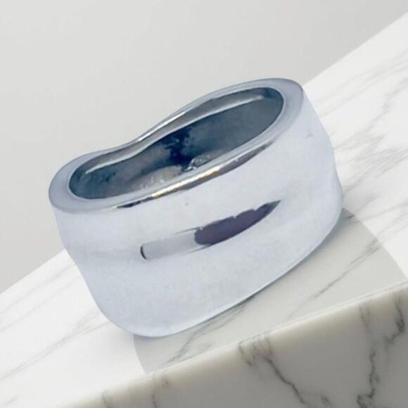 Tiffany & Co Leaf Ring Size 4.5 Sterling Silver 5 Grams Estate TIF863 - Picture 12 of 15